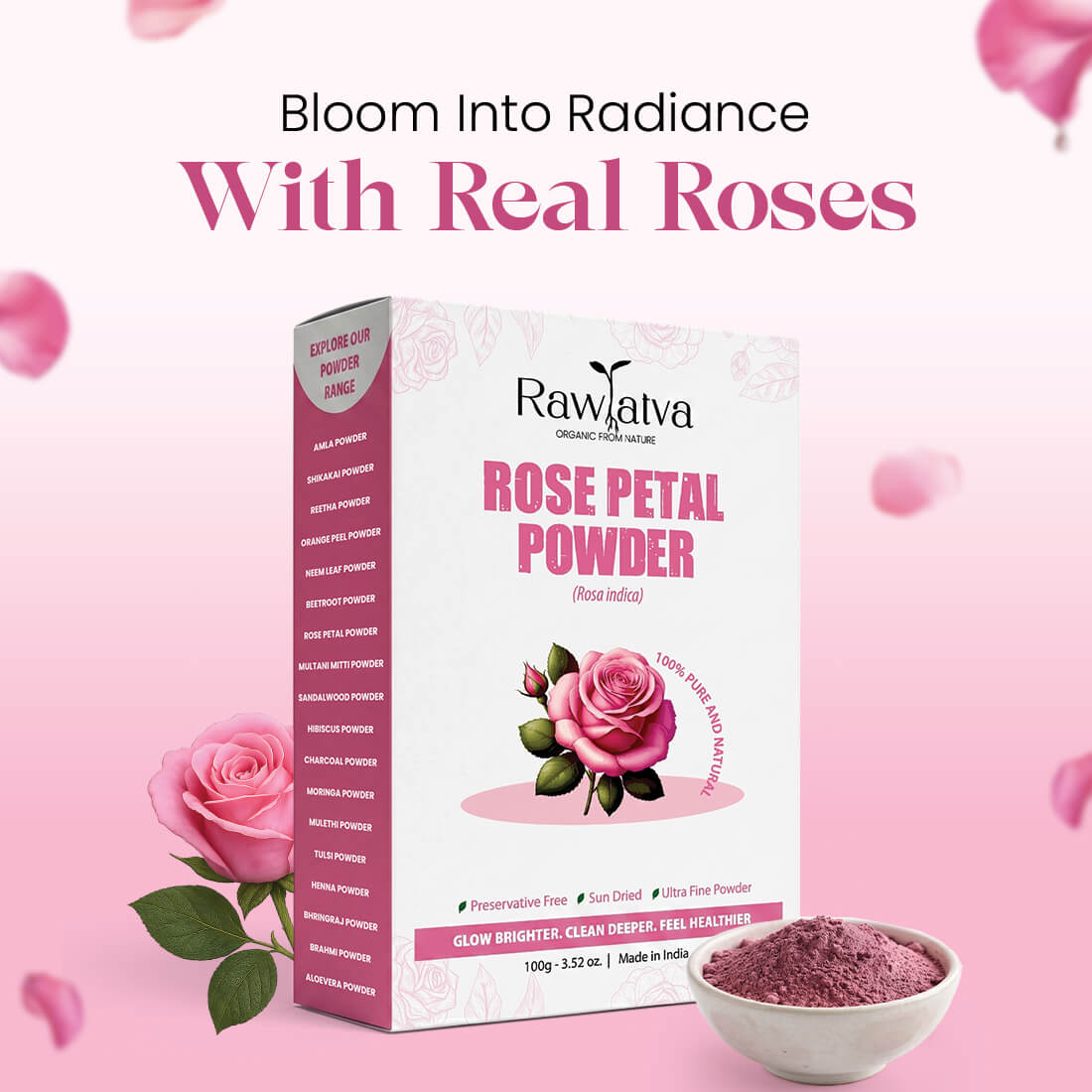 Rose Petal Powder | 100G
