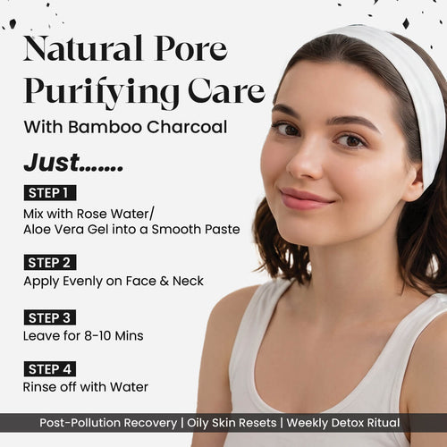 Bamboo Charcoal Powder | Deep Detox & Pore Cleansing | 100g