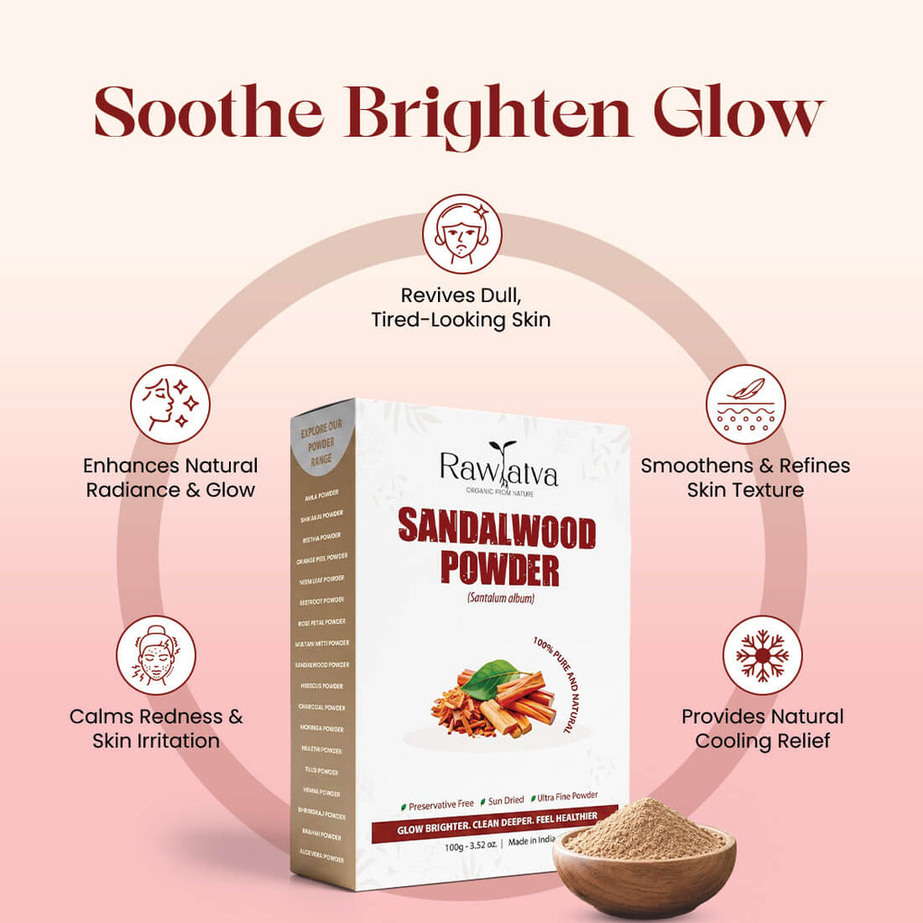Sandalwood Powder | For Soft, Soothing Skin & Glow | 100g