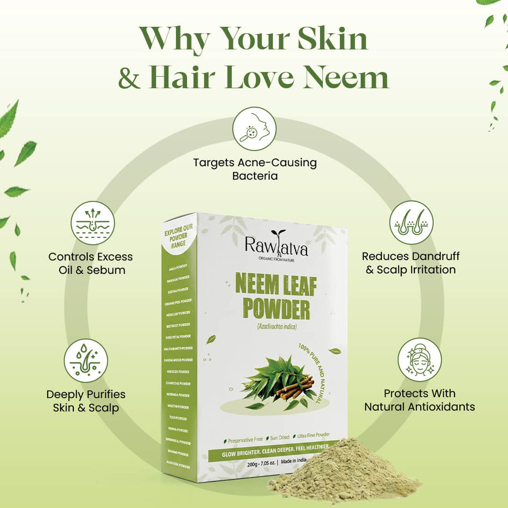 Neem Powder | Skin Purifying  & Hair Care Powder | 200g
