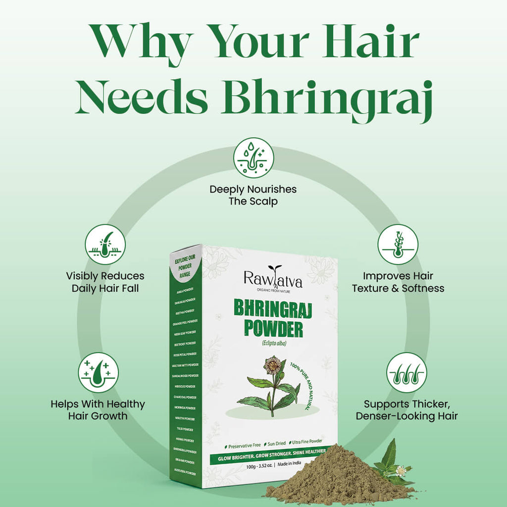 Bhringraj Powder | Ayurvedic Hair Growth Powder | 100g