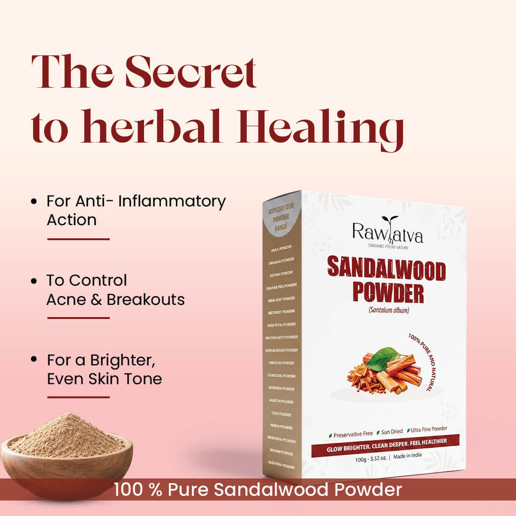 Sandalwood Powder | For Soft, Soothing Skin & Glow | 100g