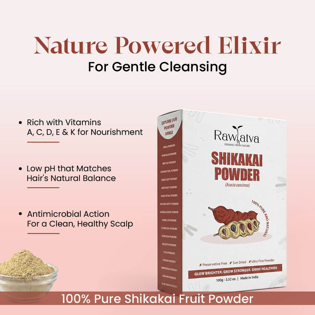 Shikakai Powder | For Strong, Shiny & Healthy Hair | 100g