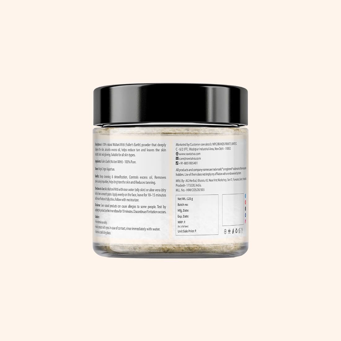 Multani Mitti Powder For Skin And Hair | Controls Acne & Excess Oil