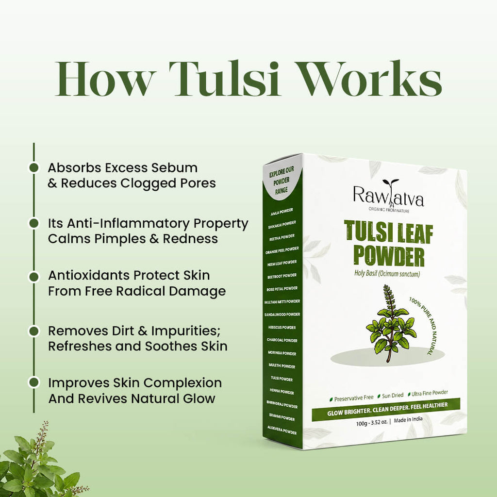 RawTatva TULSI LEAF POWDER | 100G