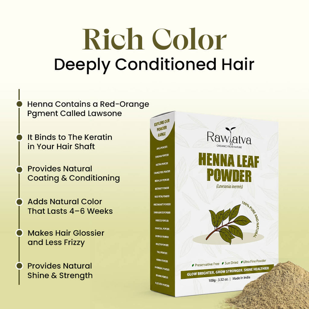 Henna Powder | Natural Hair Color & Conditioning Powder | 100g