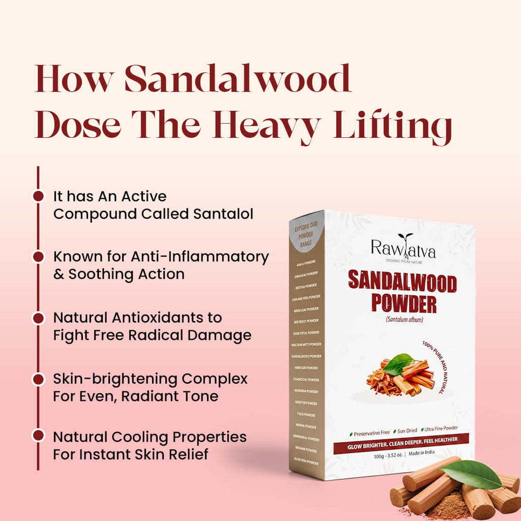 Sandalwood Powder | For Soft, Soothing Skin & Glow | 100g