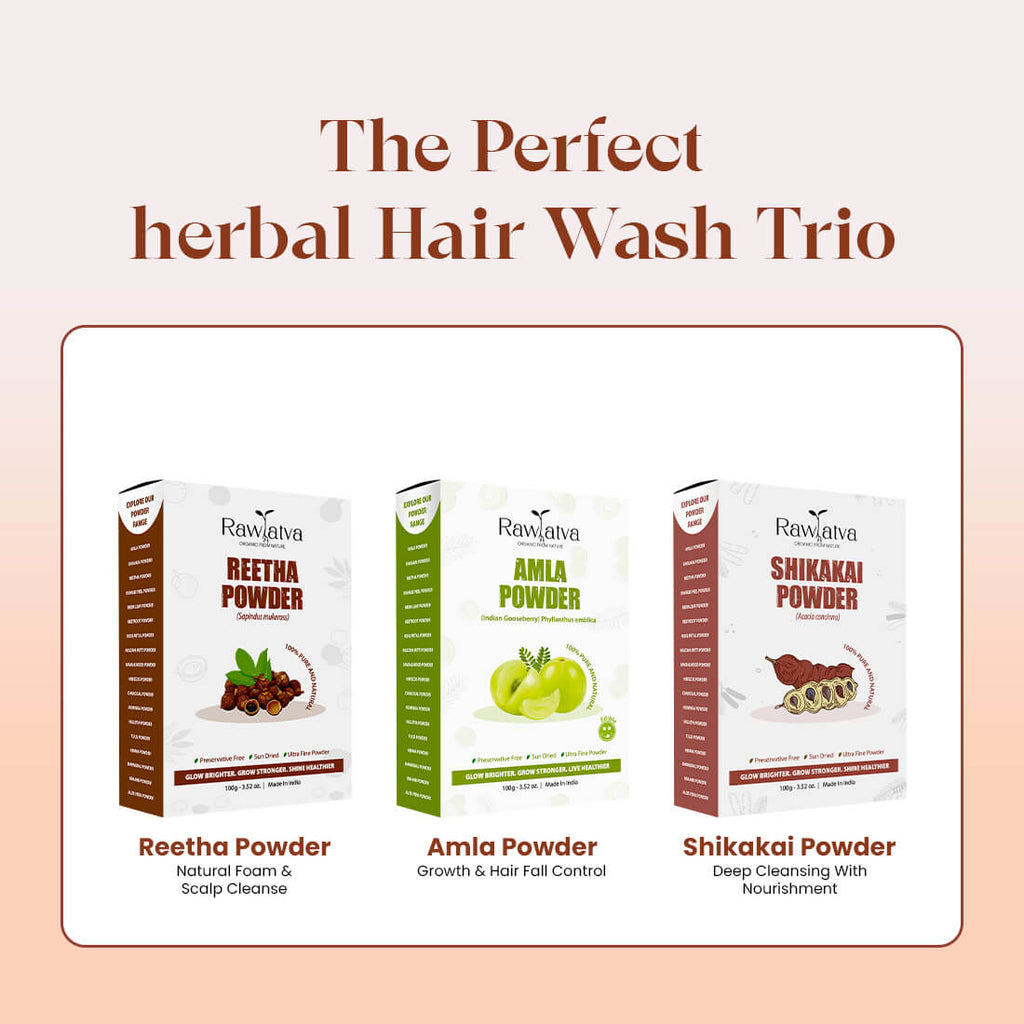 Reetha Powder for Clean Scalp & Healthy-Looking Hair, 100g
